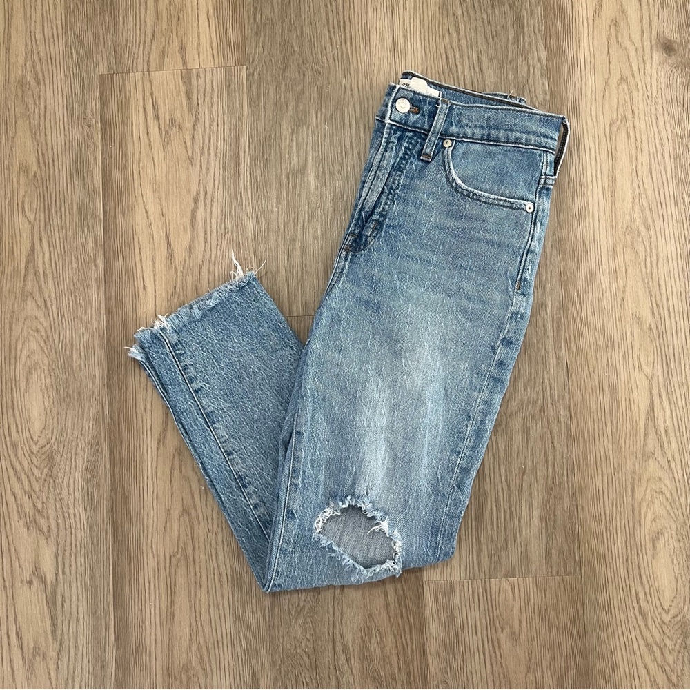 Madewell The Perfect Vintage Crop Jean Size 26 Style AJ190